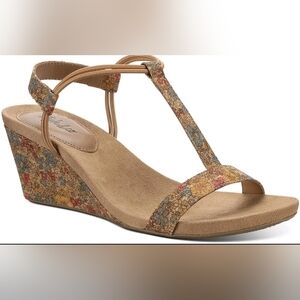 Style & Co. Mulan Floral Wedges Size 12M NIB